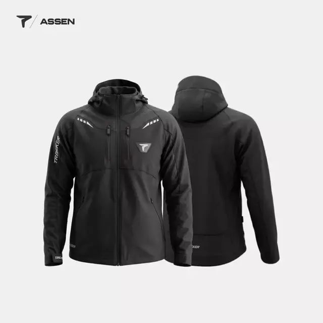 Jaket Motor Pria Waterproof Windproof Premium Anti Air, Angin, Protector ASSEN TRACKER