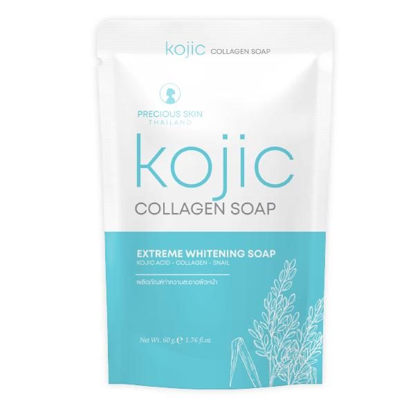 Precious Skin Thailand Kojic Extreme Whitening Collagen Soap / Sabun Colagen / Soap/ Sabun / Pemutih Badan 60 tubuh acid cair hitam glycolic mandi hand cleansing Tangan - KJSO