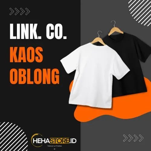 [ Live Link Co. Kaos Oblong + Adm 14,5% ] Mewah