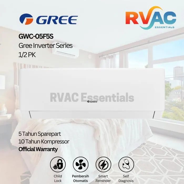 AC GREE Inverter Series GWC-05F5S 1/2 PK