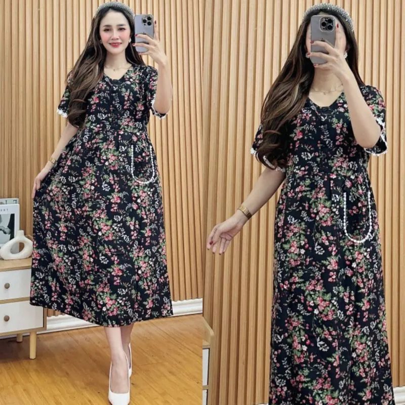 Daster Rayon Chibi Wanita Premium Kekinian
