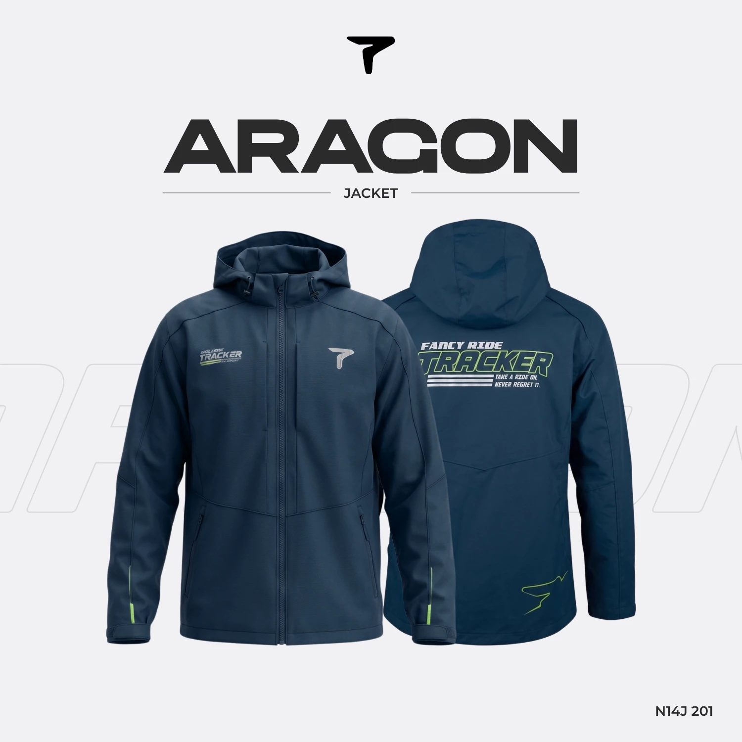 Jaket Motor Pria Waterrepellent Windproof Premium Anti Air, Anti Angin, ARAGON TRACKER