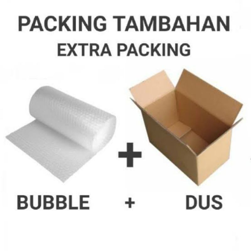 Kardus Packing + Bubble Warp / Box Polos Tambahan Serbaguna
