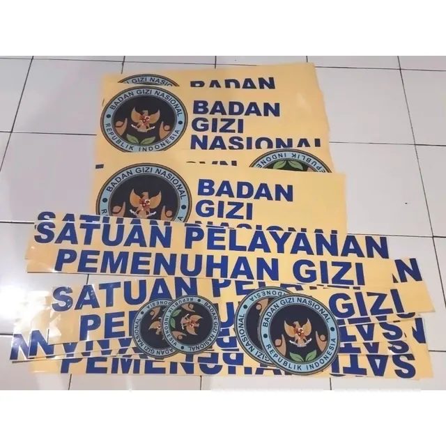 Stiker Makan Bergizi Gratis Mbg Serbaguna Sppg