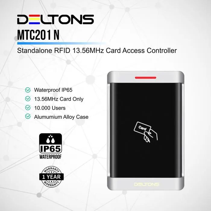 Deltons Outdoor Waterproof Standalone Door Access Control RFID Card 13.56MHz