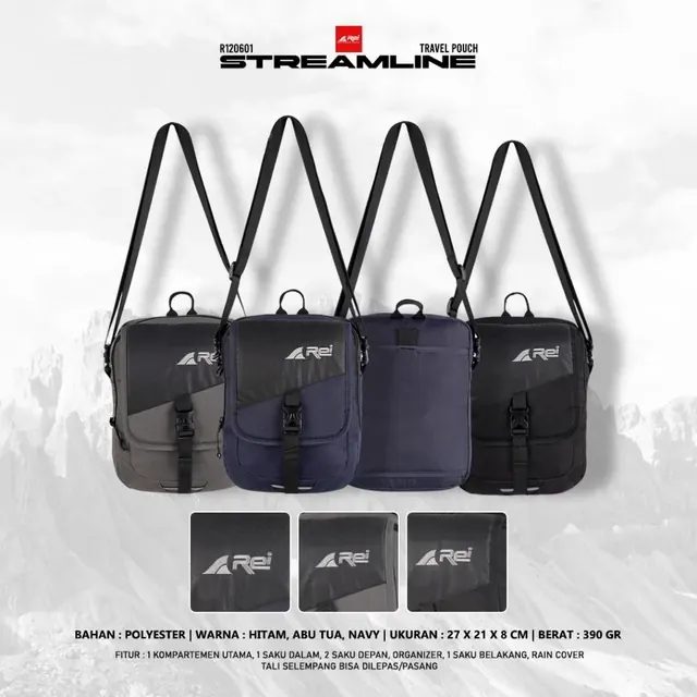 Travel Pouch / Tas Selempang Streamline Arei Outdoorgear