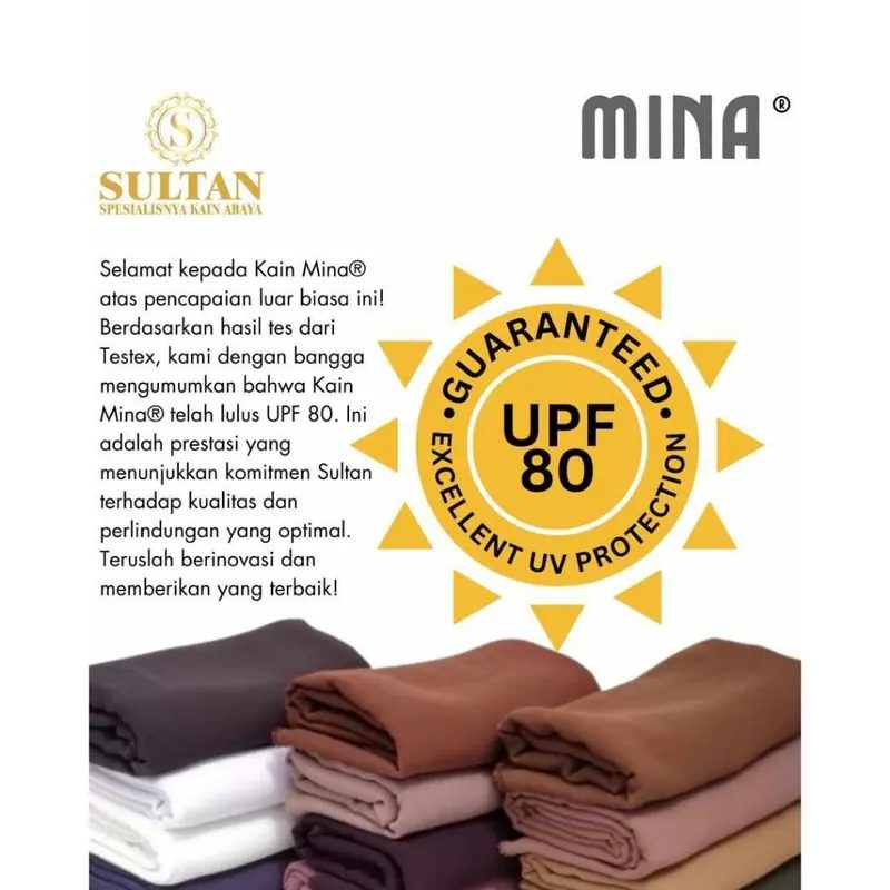 Mina Anti Uv Warna Reguler 50 cm