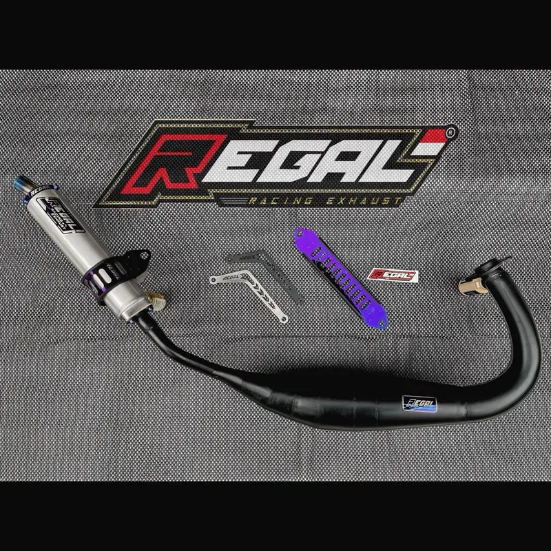 Knalpot Regal Racing Kolong Pdk Black RX King