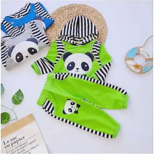 setelan anak motif panda