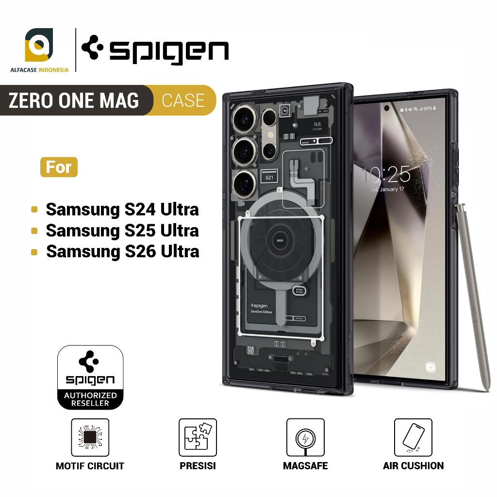 SPIGEN Ultra Hybrid Zero One Magfit Case Untuk Samsung S24 S25 S26 - ALFACASE Casing