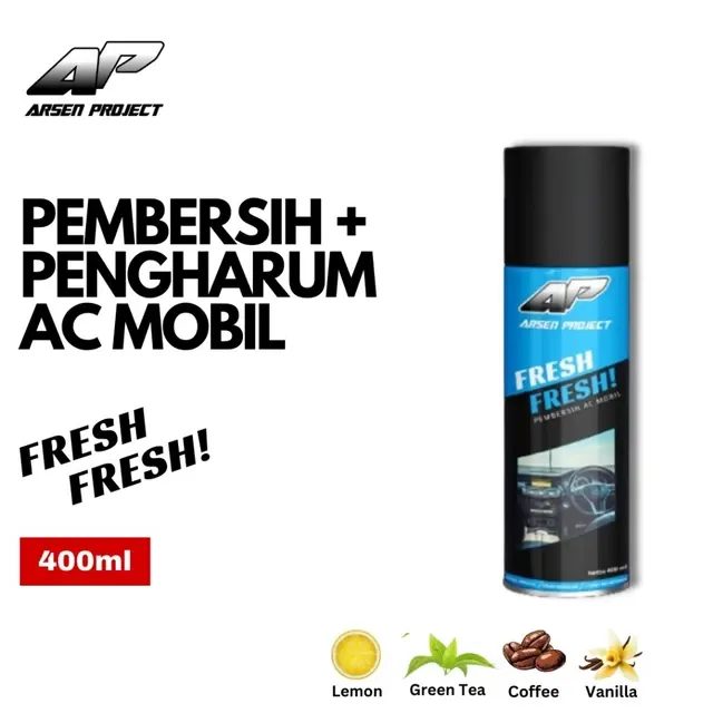 Arsen Project Pembersih AC Mobil Fresh 400ml Dengan Selang Bonus