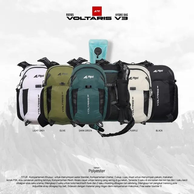 Ransel / Hydrobag Voltaris V3 + Waterbag Arei Outdoorgear