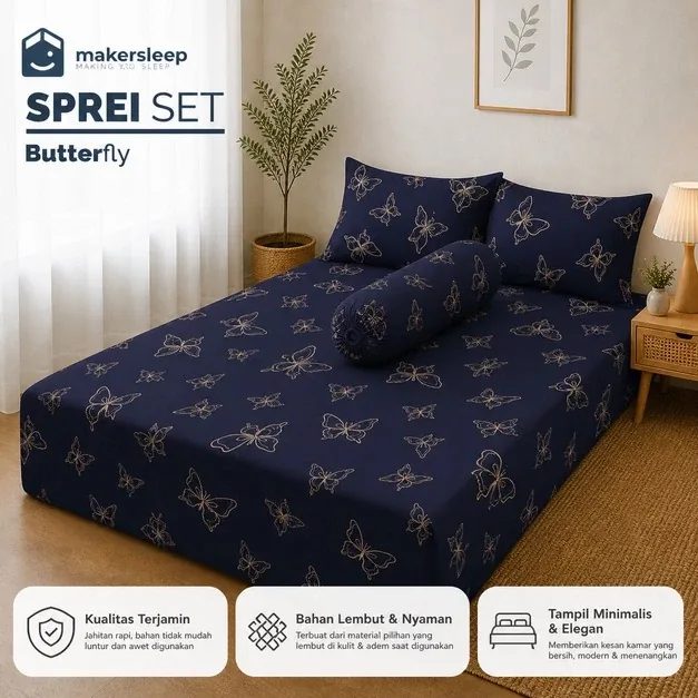 Sprei Set Motif Ukuran 90x20 Tinggi 20 Cm