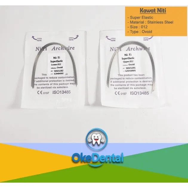 () Kawat Niti 1 pack isi 10 biji Behel