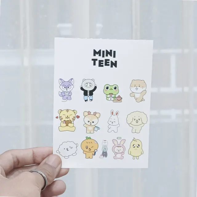 Stiker Mini Teen / Seventeen / SVT/ Carats / Karakter K-Pop