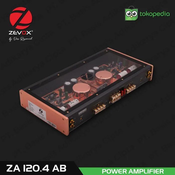 Power Amplifier Zevox ZA 120.4 AB 4 CH Class AB