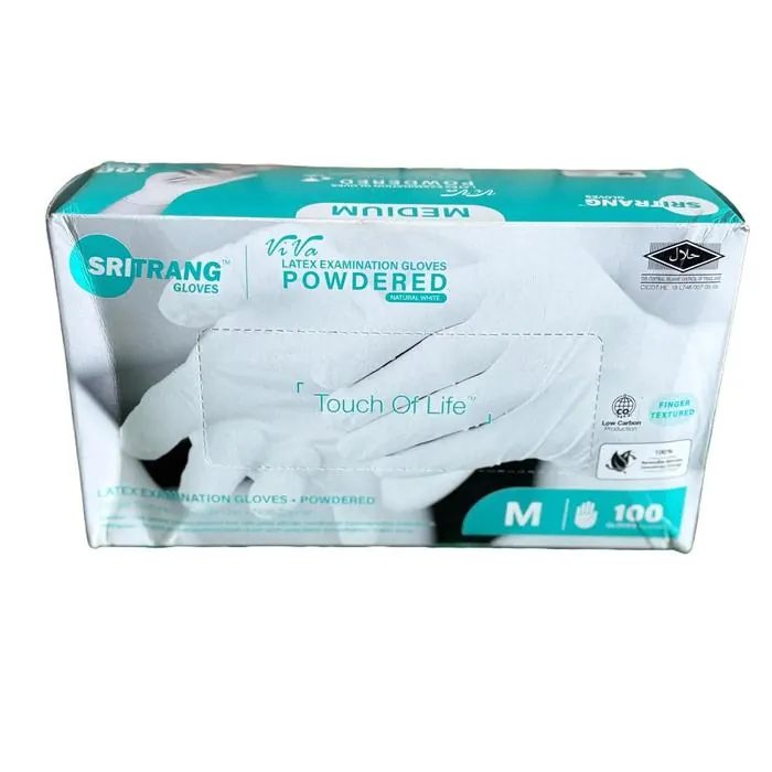 Sritang - Sarung Tangan Latex Powdered Uk. M