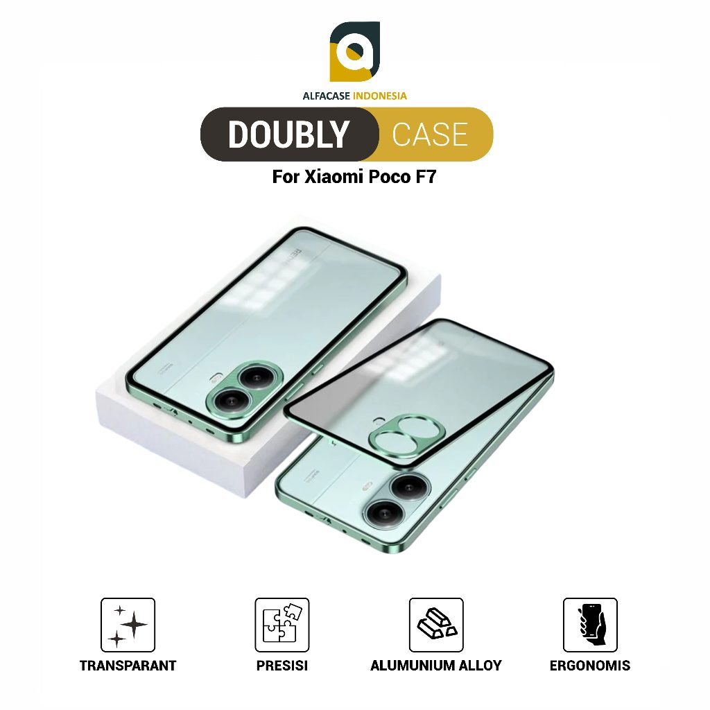 ALFACASE Doubly Case For Xiaomi Poco F7 - Casing F7