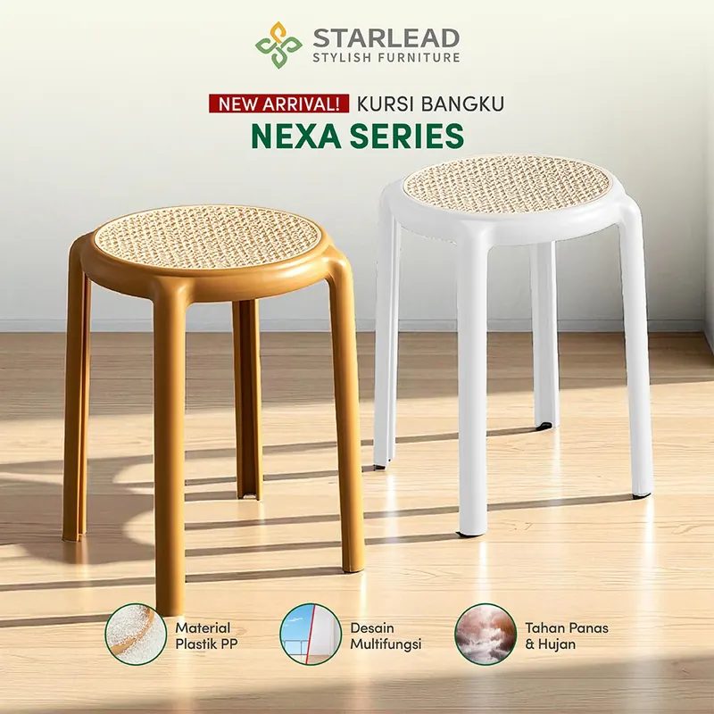 STARLEAD Kursi Bangku Makan Plastik Nexa Series