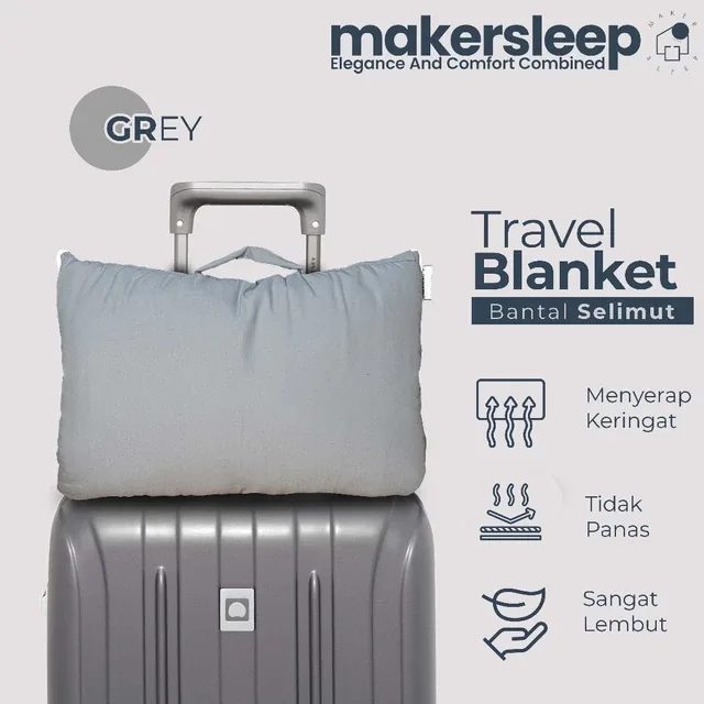 Balmut Bantal Selimut Travel Blanket 2in1 Size 120x150 & 150x220