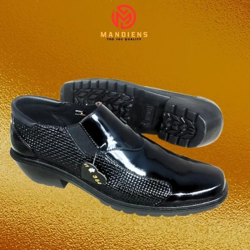 MEDALI SJK384 - Sepatu Boots Kulit Asli Medali - Sepatu Kulit Pdh Tni Polri Jenggel Gaya Koboi