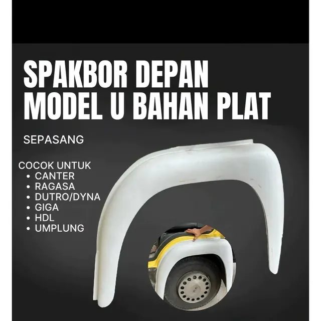 Spakbor,Slebor Canter ragasa giga elf dutro Depan bahan Besi tebal. Sepasang