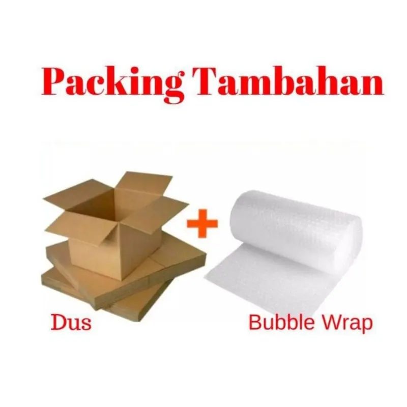 Kardus + Extra Bubble Wrap