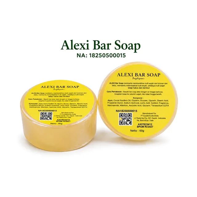 ALEXI BAR SOAP Sabun Wajah Kusam Jerawat Flek Komedo Acne All Skin