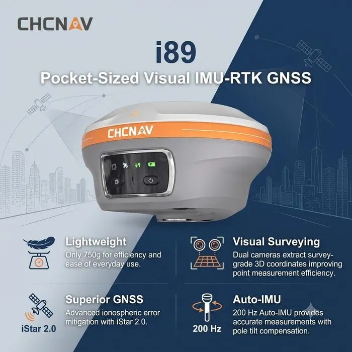 CHCNAV i89 Pocket-Sized Visual IMU-RTK GNSS
