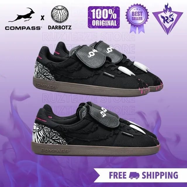 [original 100%] Sepatu Compass X Darbotz White Limited Edition