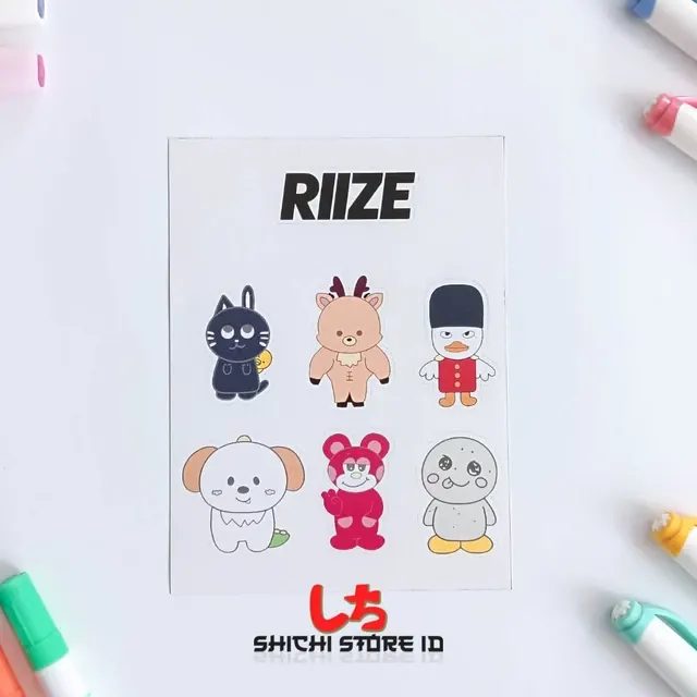 Stiker RIIZE/ Kpop Karakter