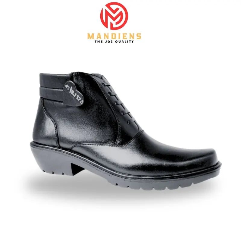 Medali K173 - Sepatu Boots Pdh Kulit Asli Original - Sepatu Pdh Tni Polri Dishub Satpam Jenggel Cowboy