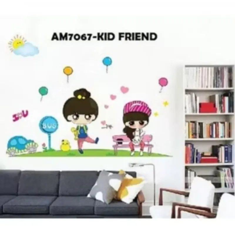 wallsticker 50x70 halte bus