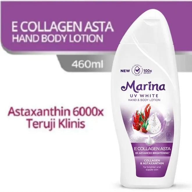 Hand & Body Lotion Marina UV White E-Collagen Asta 460ml