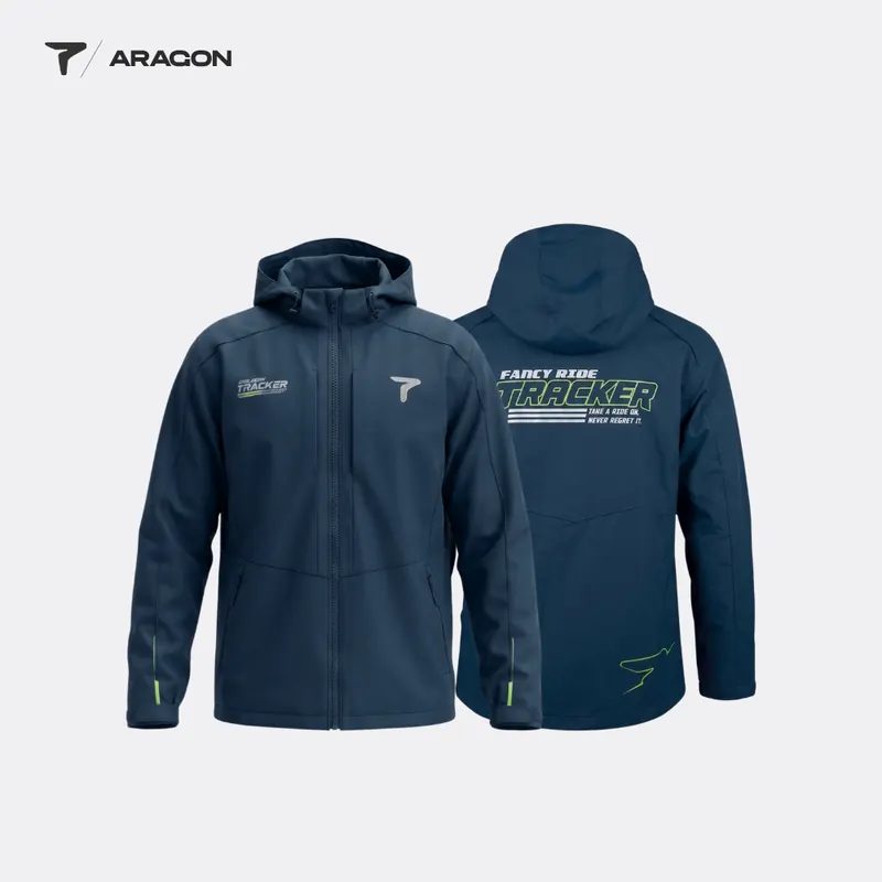 Jaket Motor Pria Waterrepellent Windproof Premium Anti Air, Angin, ARAGON TRACKER