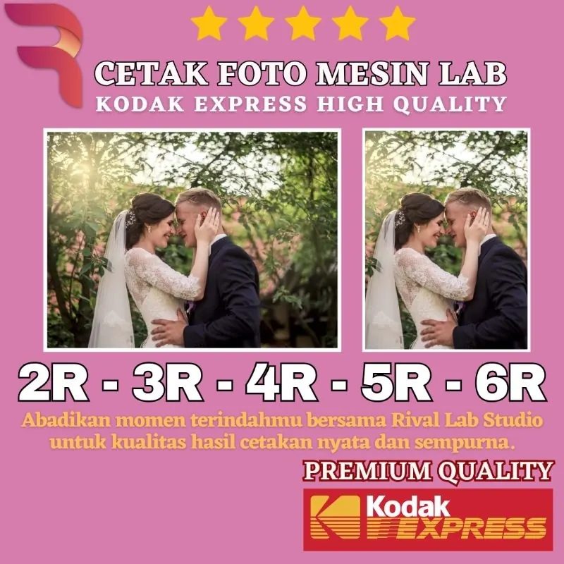 RIVAL Cetak Foto 2R 3R 4R 5R 6R Premium Mesin Lab Kodak Express High Quality / Photo
