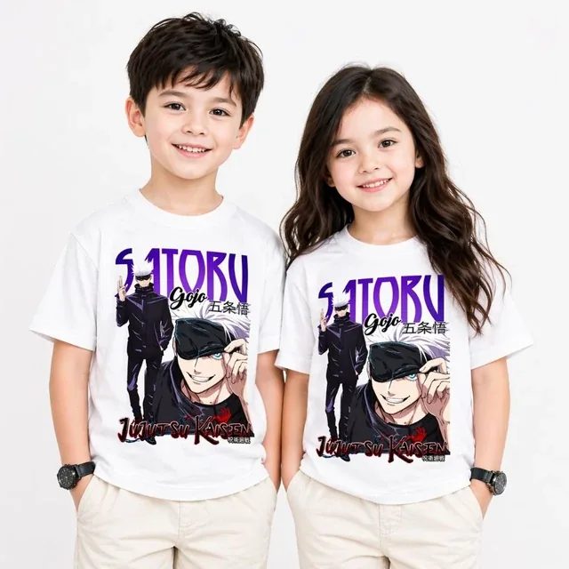 Baju Kaos Anak Jujutsu Kaisen Satoru Gojo ART 190 l Bahan Cotton Combed Adem Cocok Untuk