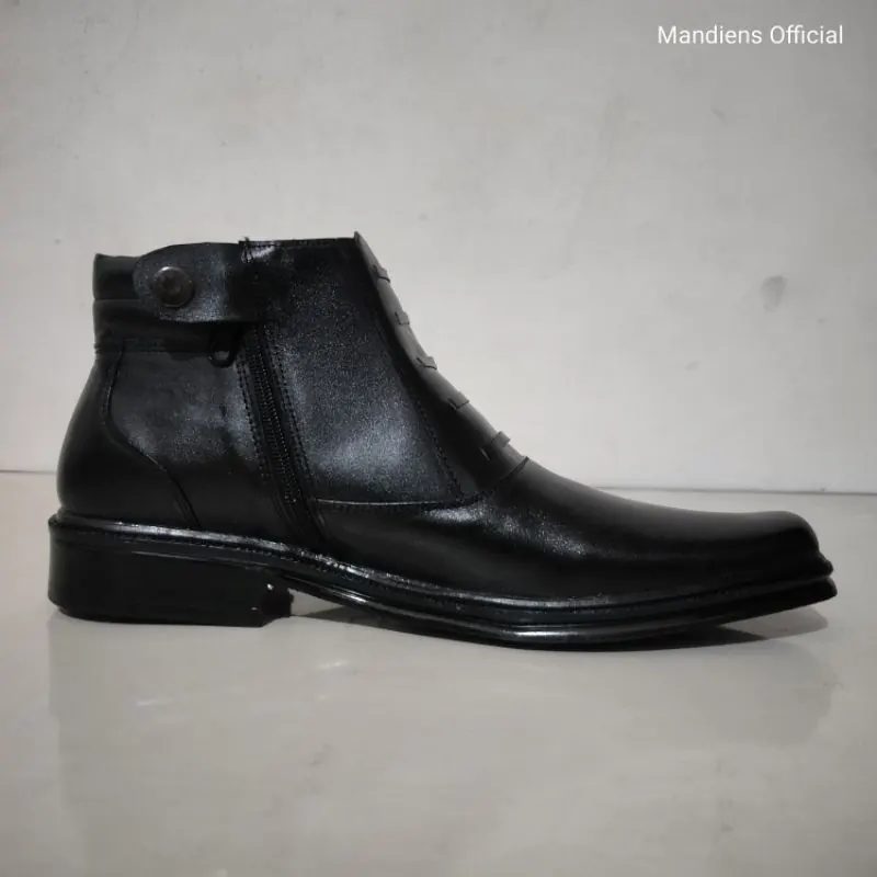 MANDIENS Sepatu PDH TNI POLRI Kulit Asli 03KDOP - Sepatu Pantofel Pria Oxford Kulit Asli - Sepatu Kerja Pria