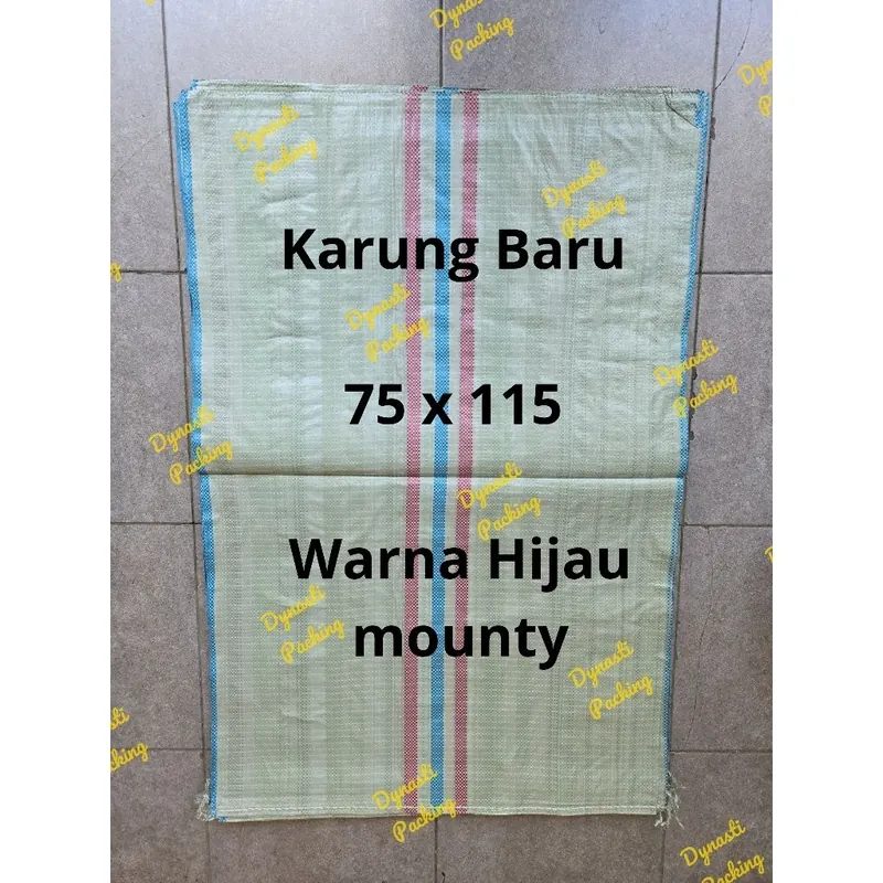 Karung Plastik 100 Kg Baru 75x115 Cream