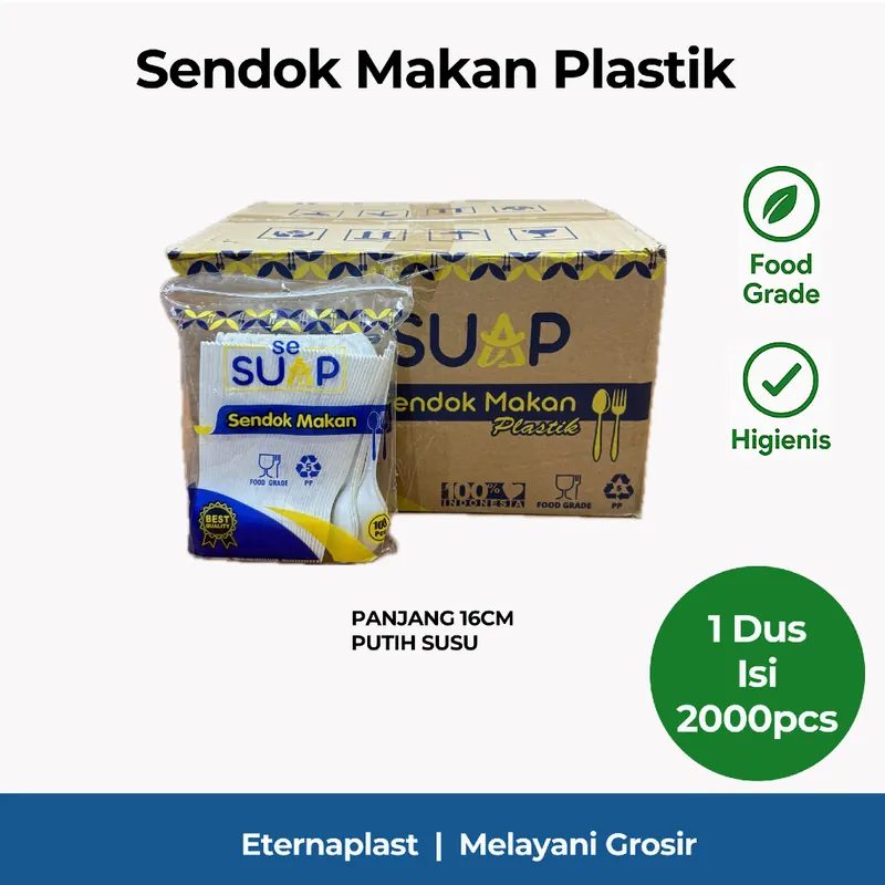 (DUS) Sendok Makan Plastik