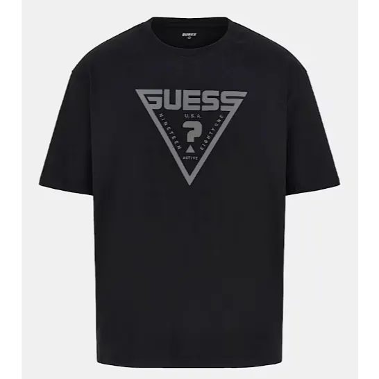 kaos guess logo threeangle katun combed 30s