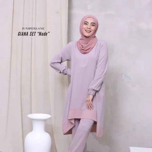 ‼ Giana One Set Wanita Muslim by Juniperlane Original