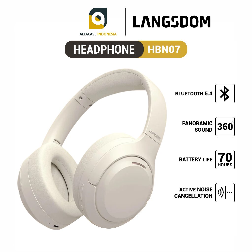 LANGSDOM Headphone HBN07 - ALFACASE - Bluetooth