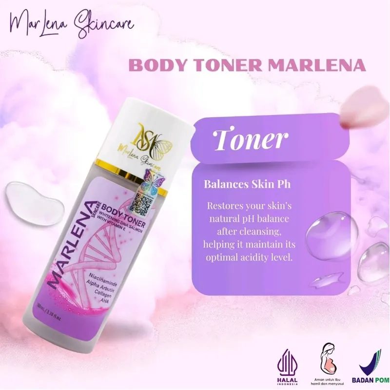 Toner Pemutih Badan / DNA Salmon Marlena