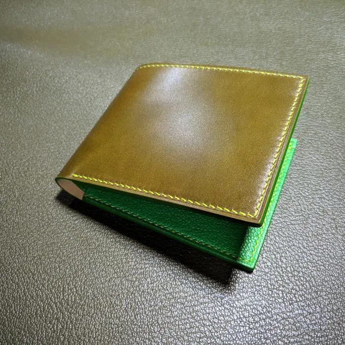 Billfold Wallet Shell Cordovan Olive