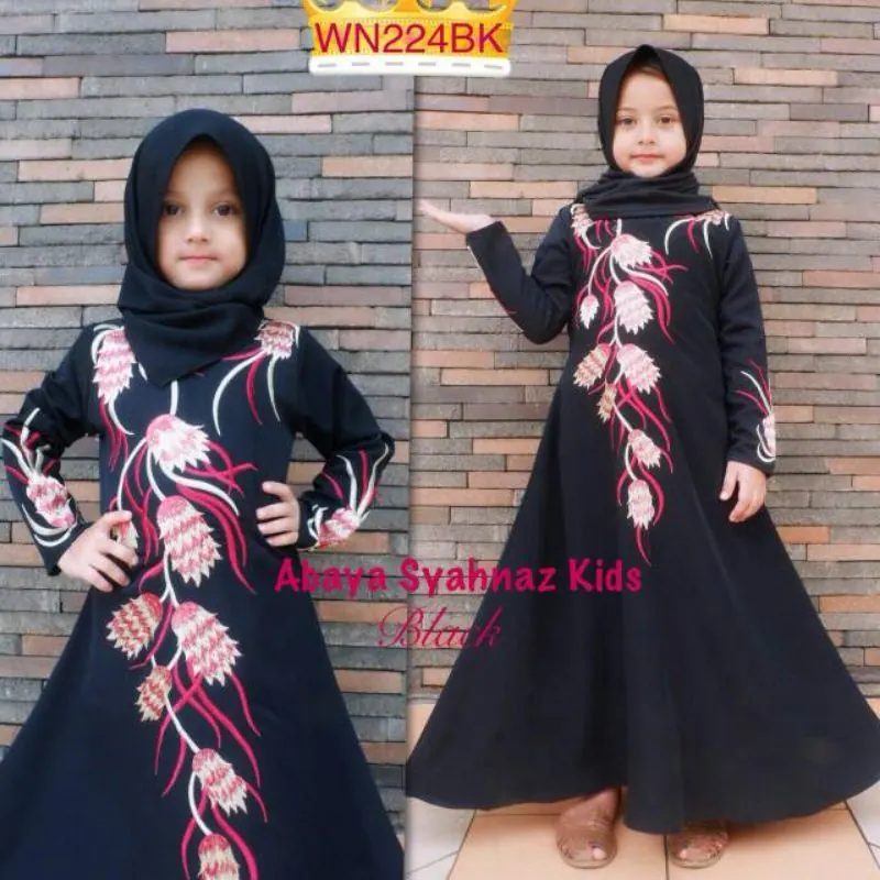 Abaya syahnaz kids