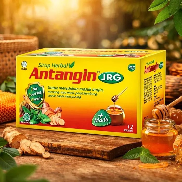 ANTANGIN JRG SIRUP HERBAL + MADU 1 BOX ISI: 12 SACHET