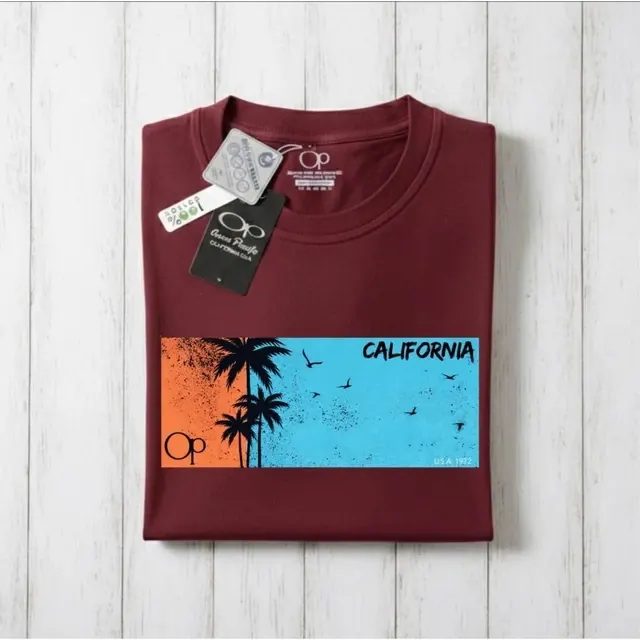 Kaos Pria Premium Ocean Pacific OP Original Cotton Combed