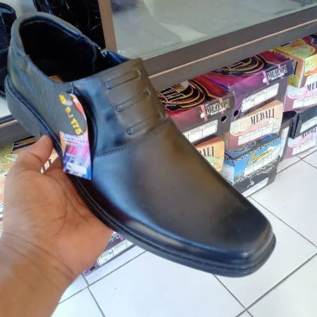 Mandiens - Sepatu Kulit Asli PDH SJ175 Original Medali Export Quality