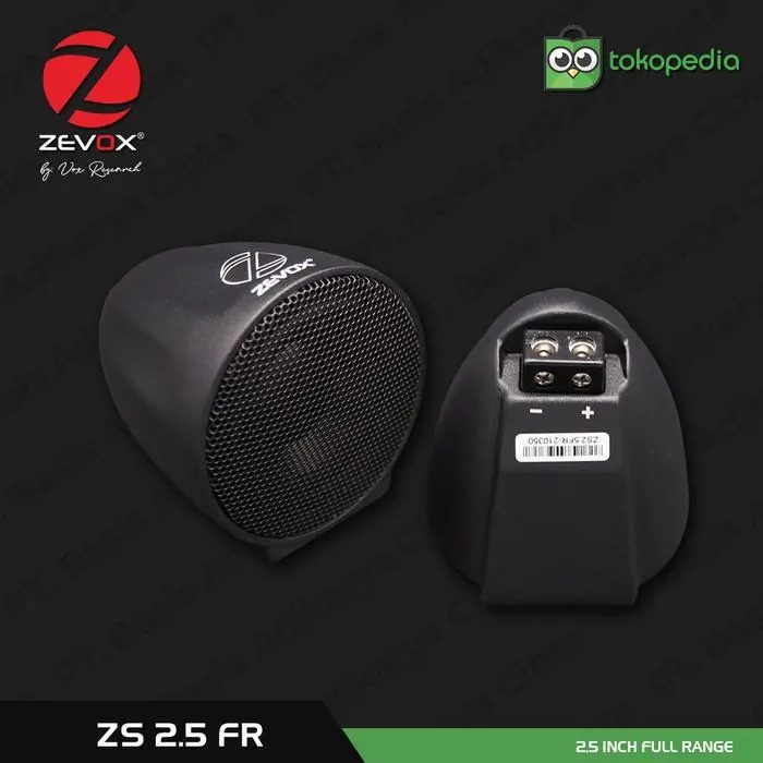 Zevox ZS 2.5 FR Wide Bandwidth Audio Driver 2 Inch Full Range